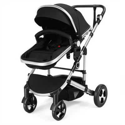 TODECARE 3-in-1 Reversible Baby Stroller with Newborn Pram Conversion, Adjustable Canopy and Handle