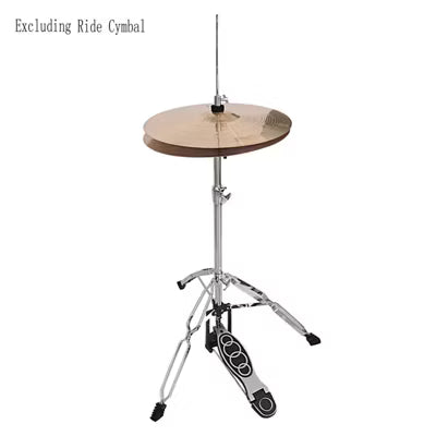 SEVOBAL Drum and Percussion Accessories, Professional Drum Hi-Hat Cymbal Stand with Adjustable Pedal Control, Silver, 24.21"*4.72"*3.94"