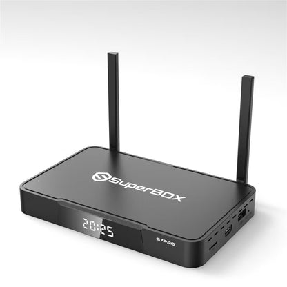 Super Box S7 Pro- Fully Loaded 6K Android TV Box, Enhanced Voice Command,Smarter Parental Control, Extended Time Shift