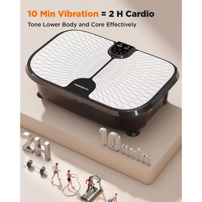 FLYBIRD Upgraded Pro Black Vibration Plate Exercise Machine, Perfect Valentine's Day Gift, 400 LBS Capacity for Lymphatic Drainage