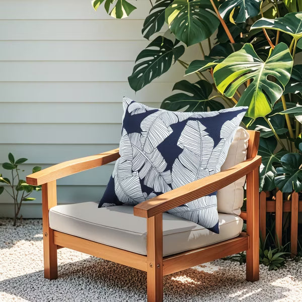 2 Pack Outdoor Throw Pillows, Waterproof & Fade-Resistant Patio Cushions for Garden, Porch, Poolside - Soft Comfortable Decorative Pillow Covers