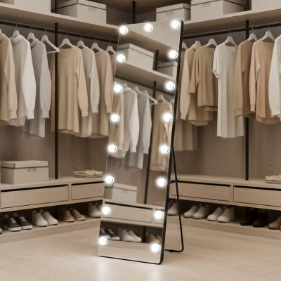 CIPACHO 56x18 Unbreakable Full-Length Mirror: Shatter-Resistant, 10-Year No-Fade, Touch Control & Distortion-Free Reflection