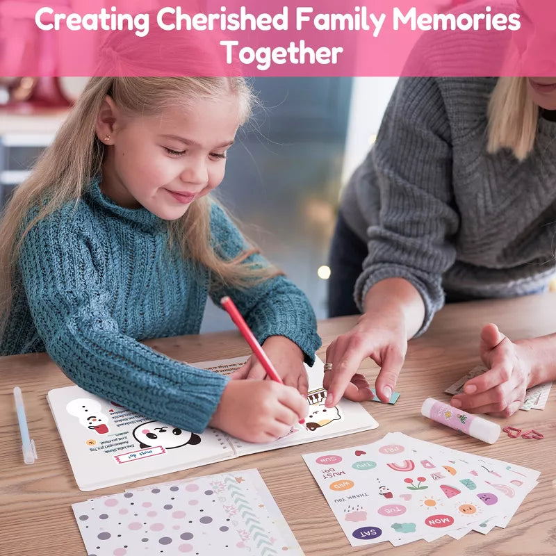Belatt DIY Journal Kit for Girls & Boys - Birthday & Christmas Gift for Ages 8-12, Scrapbook & Diary Set for Creativity, Mindfulness & Self-Expression