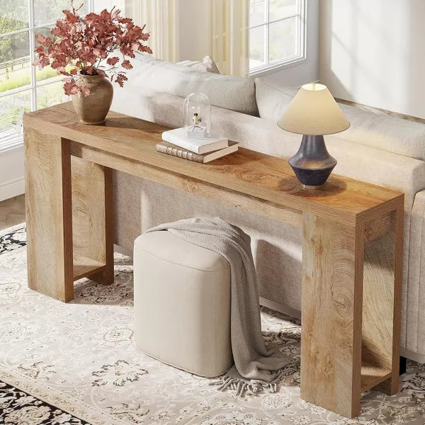 Tribesigns 70.9 inch Extra Long Console Table, Narrow Entryway Sofa Accent Table for Living Room Hallway