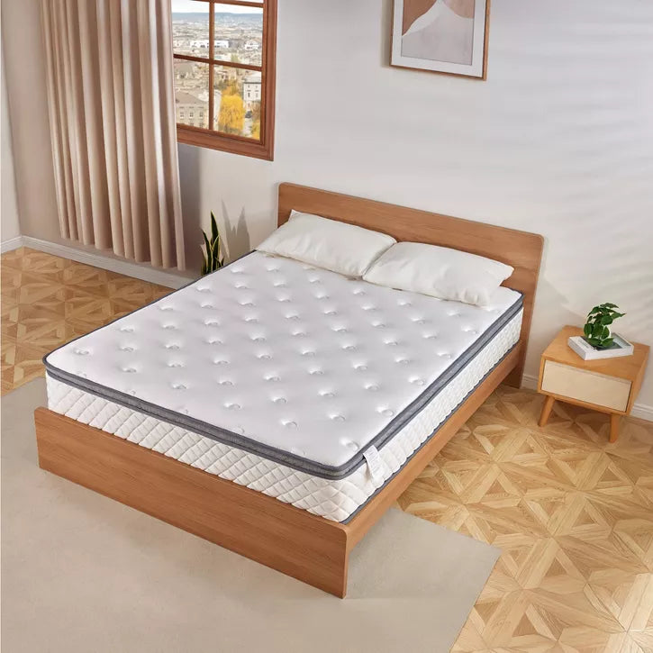 Swedrea Hybrid Mattress Gel Medium Memory Foam in White