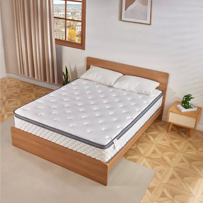 Swedrea Hybrid Mattress Gel Medium Memory Foam in White