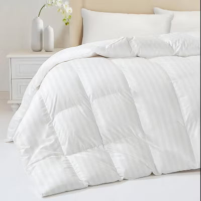 FAPO Down Feather Comforter King Size - High Fill Power All Season Duvet Insert, Luxurious Hotel Medium Warmth Bedding Comforter (106x90inch)