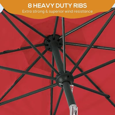MyDepot 9FT Patio Umbrella - Crank & Tilt, Waterproof Canopy & 8 Ribs