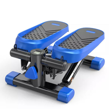 Dexmalle Mini Stepper with Resistance Bands and LCD Monitor for Exercise at Home