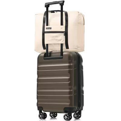 SEVOBAL Luggage 20 Inch Hardshell Carry On Set with Spinner Wheels Foldable Duffel Bag Lightweight Travel