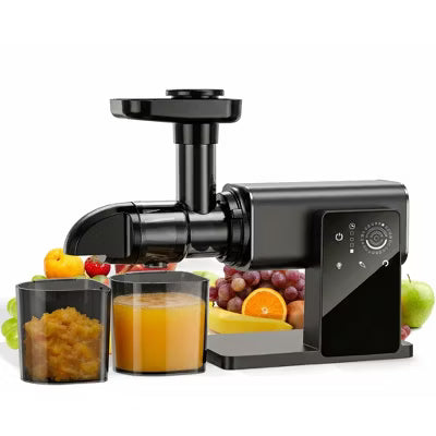 Teendow Slow Masticating Juicer, Cold Press Juicer with Reverse Function, Touch-Screen Juicer, High Juice Yield, 200W, BPA-Free