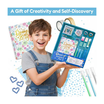 Belatt DIY Journal Kit for Girls - Birthday & Christmas Gift for Ages 8-12, Scrapbook & Diary Set for Creativity, Mindfulness & Self-Expression