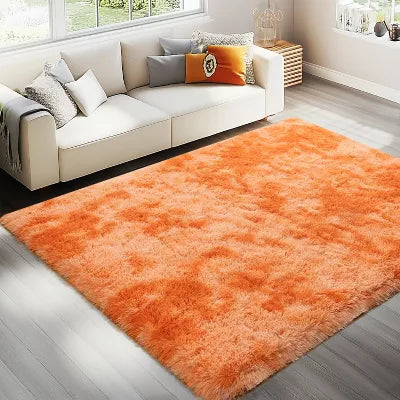LOVEVOOK Abstract Blue Area Rugs for Living Room 4x6 Feet, Fluffy Shag Bedroom Rug, Modern Indoor Floor Carpet for Home Decor Aesthetic