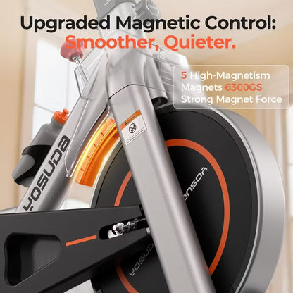 YOSUDA Plus Model Magnetic Exercise Bike, Indoor Cycling Bike Stationary, 350LB Weight Capacity