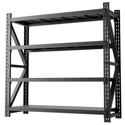 VIYET 71"W 4-Tier Heavy Duty Garage Storage Rack, 5000 lbs Industrial Metal Shelving Unit for Warehouse and Workshop
