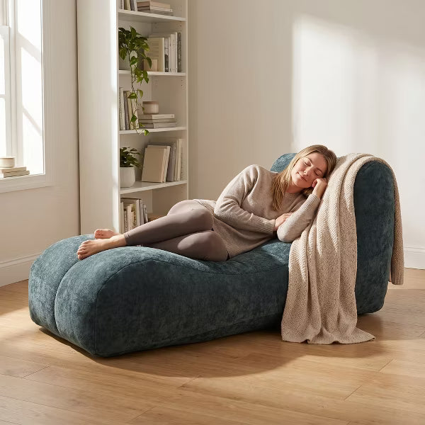 Creative Bean Bag Sofa for Adults High-Density Sponge Ergonomic Curve Living Room Bedroom 1pc