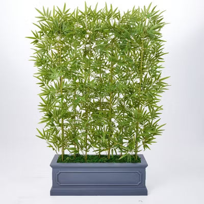Dr.Planzen 6ft Artificial Bamboo Tree with Large Planter - Faux Potted Bamboo Plants for Indoor Home Decor - Fake Trees Privacy Screen Room Divide