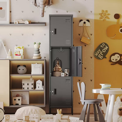 SUXXAN Metal Storage Employees Lockers with Lockable Doors,Locking Storage Cabinets for Spaces,Home,School,Gym,Assembly Required