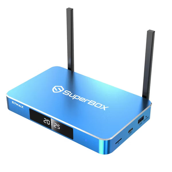Super Box S7 Max- Fully Loaded 6K Android TV Box, Enhanced Voice Command,Smarter Parental Control, Extended Time Shift
