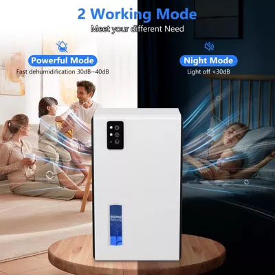 Dehumidifier for Home Bedroom And Bathroom with Quiet Sleep Mode and Auto Shut Off,Black