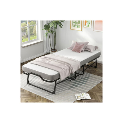 Mjkone Twin Size Modern Folding Bed With Mattress Included