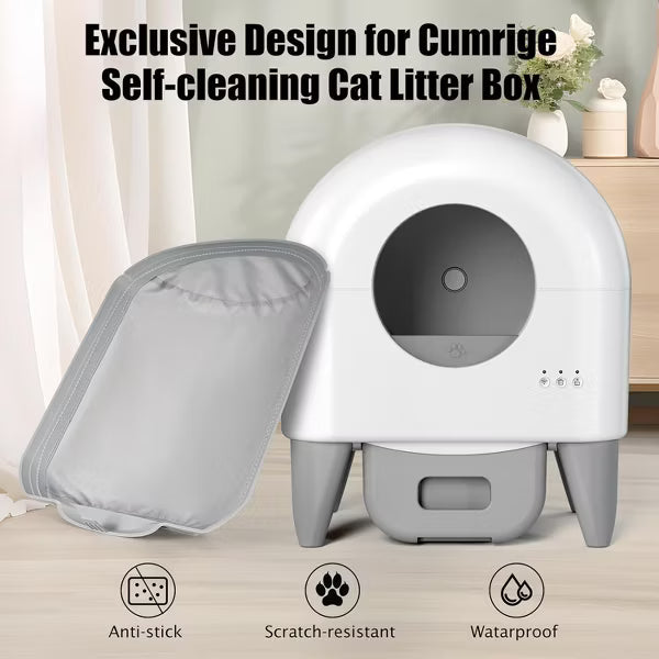 Cumrige Self Cleaning Litter Box (M2/M4) Waterproof Pad-(Two Pack）