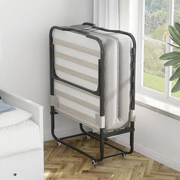 Mjkone Twin Size Modern Folding Bed With Mattress Included