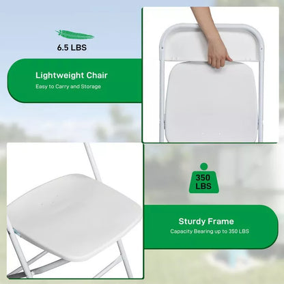 Karl Home | Plastic Folding Chair (Set of 10)