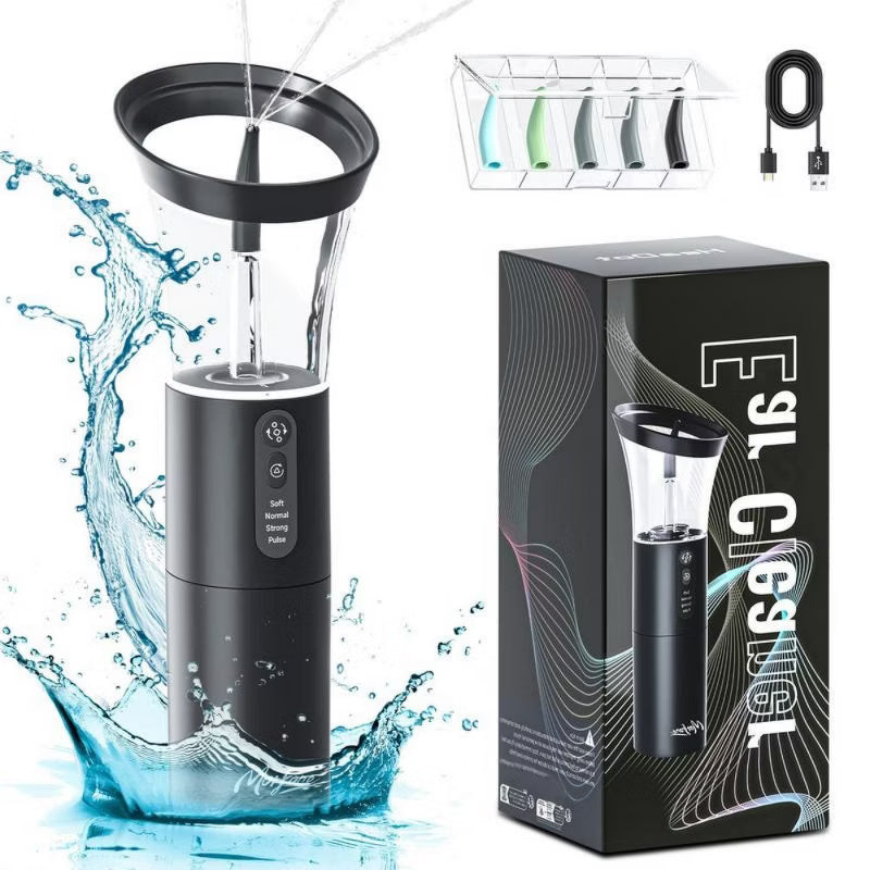 Morfone Ear Wax Remover, operated with one hand, with 4 modes, IPX6 waterproof rating, and 5 nozzle ear cleaner. A household ear cleaner.