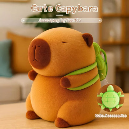 Cute Capybara Plush Kawaii Soft Capybara Plush Doll Pillow with Bread Capybara Stuffed Aniamls Toys for Girls Kids Adults Birthdays Valentines Gift 9"