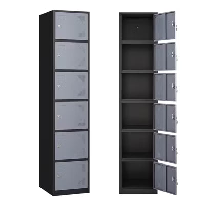 Mlezan 71" Metal Locker: Steel Storage for Bedroom, Gym, School, Office, or Garage.Ideal for Employee or Personal Use.