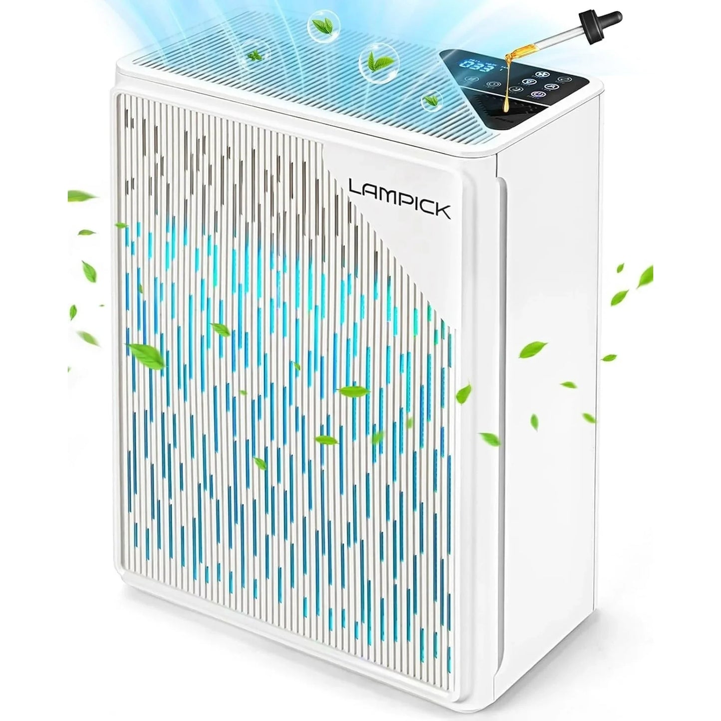 H13 True HEPA Air Purifier for Home Pets with Night Light, Sleep Mode, Fragrance Sponge,Air Purifiers for Large Room Up to 1736 sqft