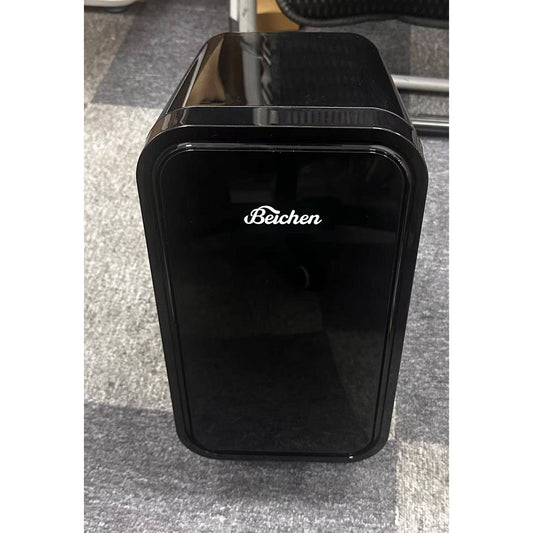 Mini Fridge, 4 Liter/6 Cans Small Refrigerator With Dimmable LED Light,AC/DC Portable Thermoelectric Cooler and Warmer for Bedroom,Office,Gaming room and Car