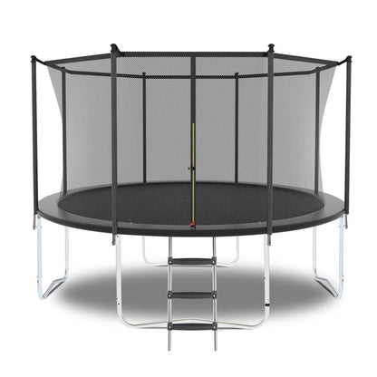 SHINPT 10FT Outdoor Trampoline with Enclosure Net and Ladder, Recreational Trampolines for Kids and Adults, Heavy Duty Jumping Mat and Spring Cover Padding, ASTM Approval