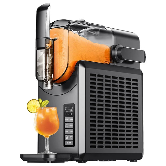 Simzlife Slushie Machine, No Ice Needed, 88 oz Slushy Maker Machine for Home, Professional Frozen Drink Maker with Self-Cleaning Function