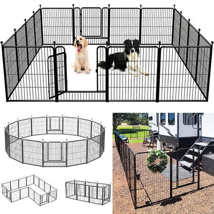Suchown Dog Playpen Outdoor, 16 Panels 32  Height Dog Fence Exercise Pen for Large/Medium/Small Dogs, Pet Puppy Playpen for RV, Yard, Camping
