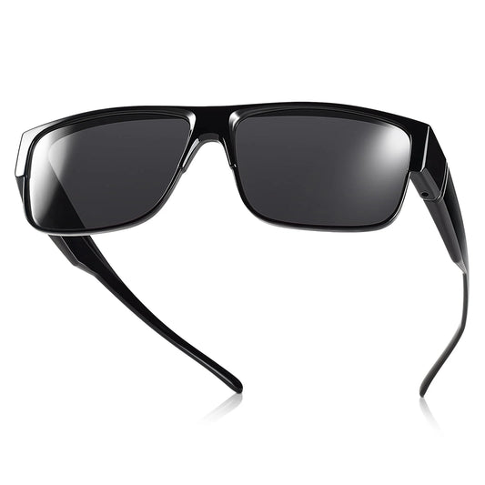 TINHAO Sunglasses Fit Over Glasses for Men Women Square Sun Glasses UV400 Protection Shades