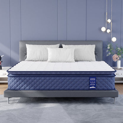 Pamag Pieeoo Gel Memory Foam 12 Inch Cooling Hybrid Mattress, Twin XL, Medium