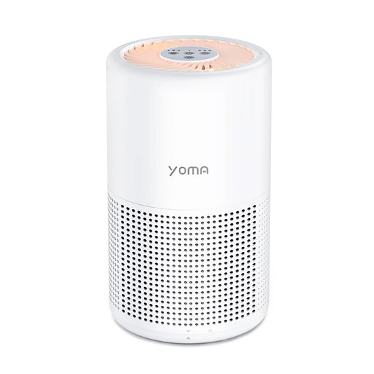 YOMA Air Purifiers for Bedroom True HEPA Air Filter, Quiet Air Cleaner With Night Light,Portable Small Air Purifier for Home, Office, Living Room