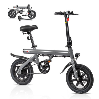 Zimtown 14" Folding Electric Bike for Adults, 350W Foldable Electric Bicycle 36V 7.5Ah, for Adults and Teens
