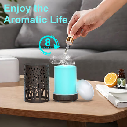 Essential Oil Diffuser, Aromatherapy Diffuser with 7 Colors Light, Ultrasonic Mist Humidifier for Home Bedroom
