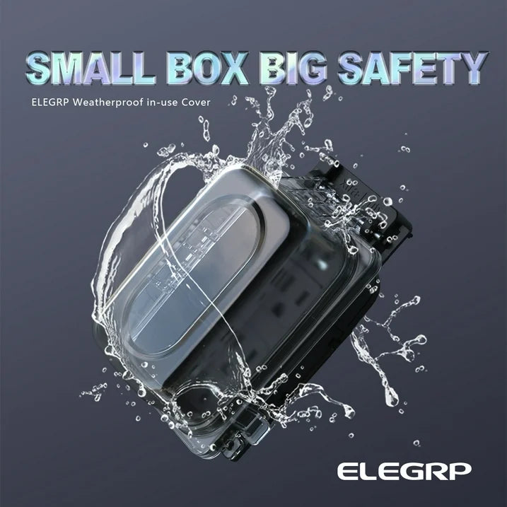 Weatherproof In-Use Cover with 20Amp TR/WR Self Test GFCI and Metal Junction Box Kit