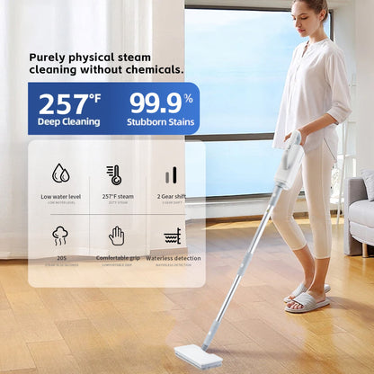 ALILYY Steam Mop for Floor Cleaning Household Steam Cleaner with Handheld Multi-Function Attachment for Hardwood Floors, Clothing, Windows, Tile Grout, Furniture Cleaning Z64