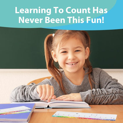 VUSIGN 26 Pack Double Sided Number Line Dry Erase Boards, 0-10 on One Side, 0-20 on Other Reusable Math Whiteboards for Kids, Students, Classrooms & Home Learning