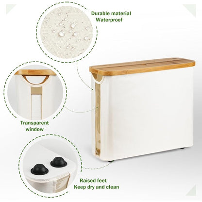 Toilet Paper Storage 2Pc,Toilet Paper Holder with Storage,Large Capacity Regular 20 Rolls or 15 Mega Rolls
