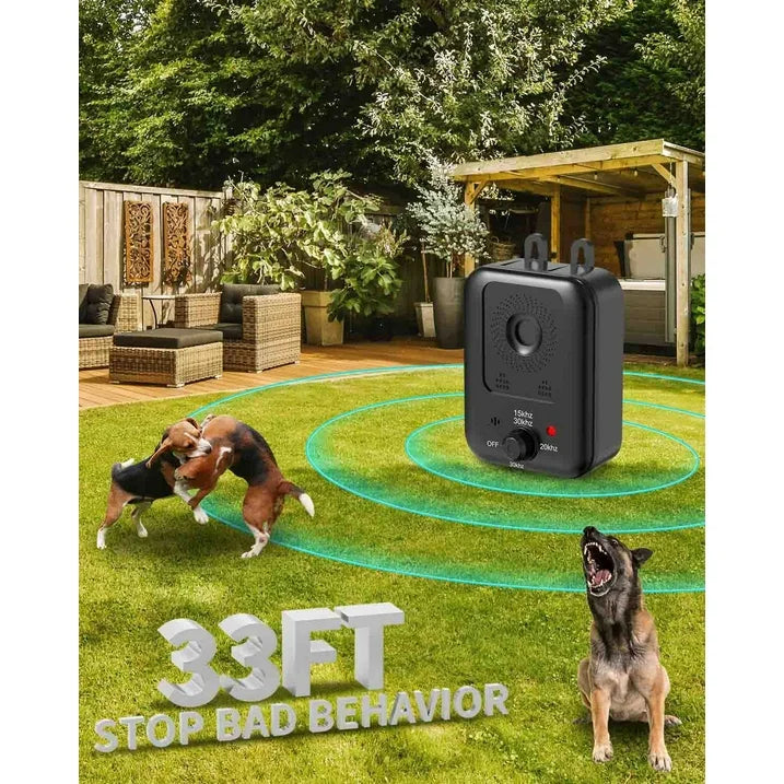 CICPAP Anti Barking Device, Ultrasonic Dog Barking Control Devices, Rechargeable Bark Deterrent Devices Bark Box for Outdoor & Indoor Dog Use, 3 Modes Dog Barking Silencer Safe for Dogs