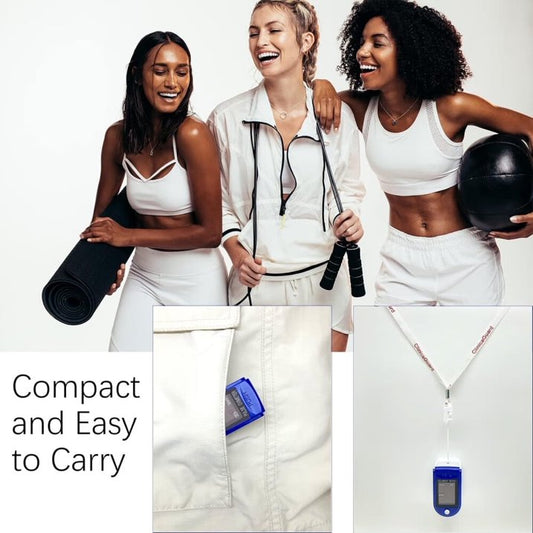 SUWU Fingertip Pulse Oximeter,Blood Oxygen SpO2 Sports and Aviation Fingertip Monitor,Pediatric Pulse Oximeter with Lanyard