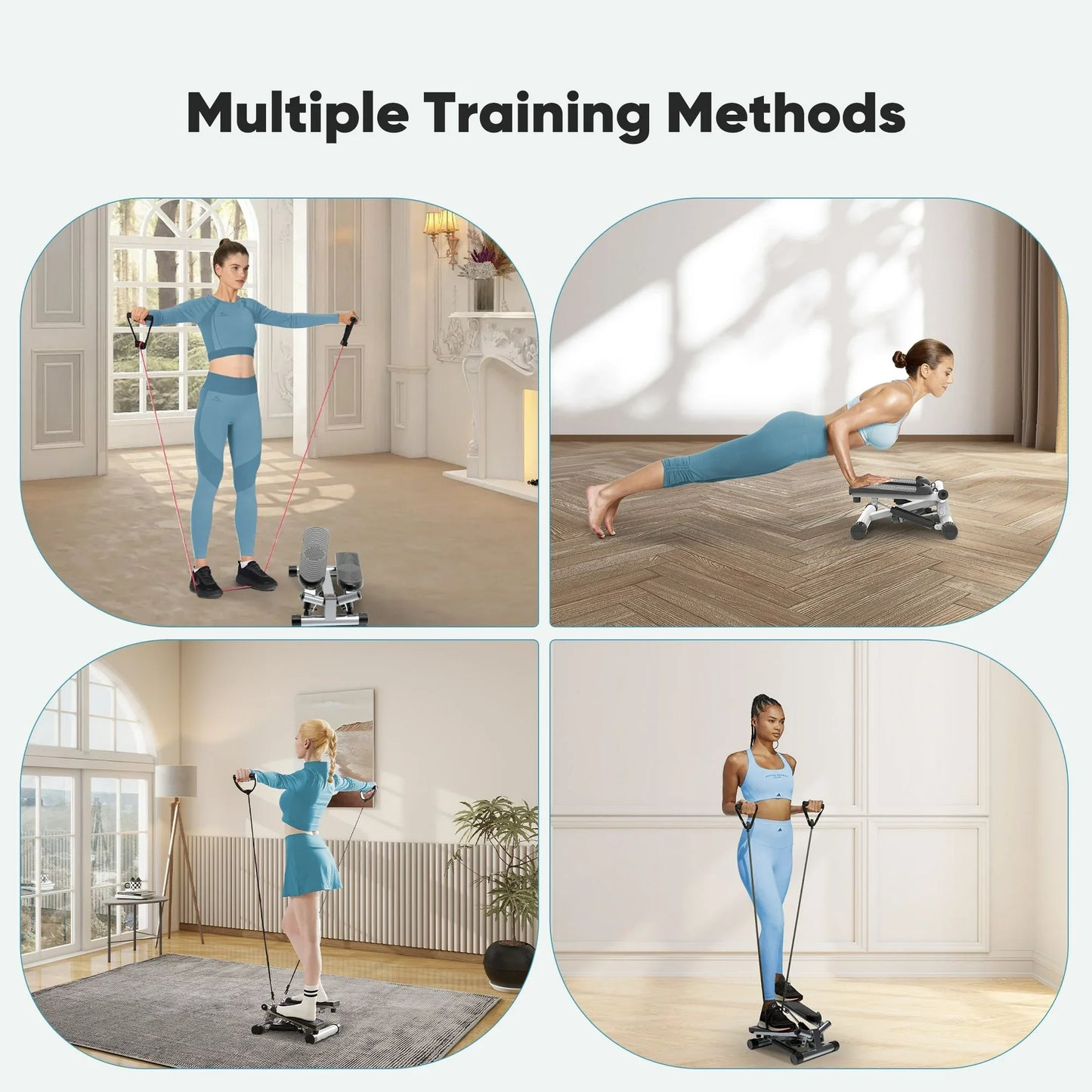 EDX Mini Stepper, Maintaining 30lbs of Resistance During Exercise, a 265lbs Weight Capacity, Digital Monitor, Gray