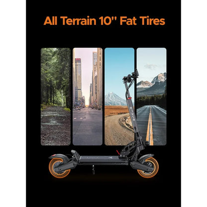 ENGWE Y400 Electric Scooter with 750W Motor up to 23 MPH and 25 Miles Range,10" Pneumatic Tire Folding Escooter for Adults,Black