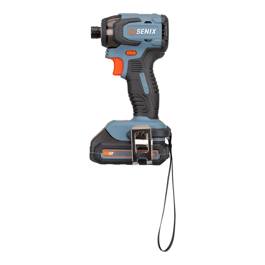 SENIX Tough Lightweight 20V Power Set with Keyless Hex Impact Driver - S2K2B2-01